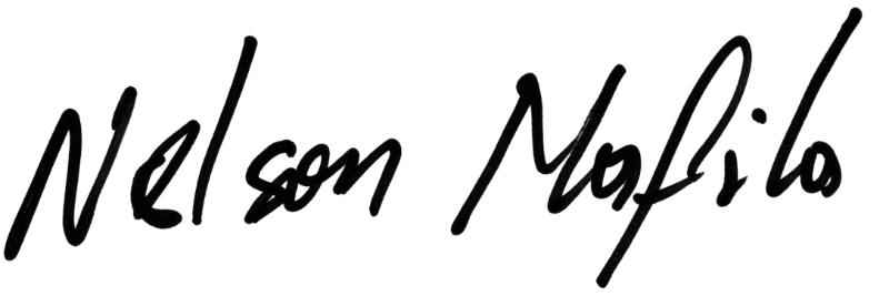 Assinatura de Nelson Mafila